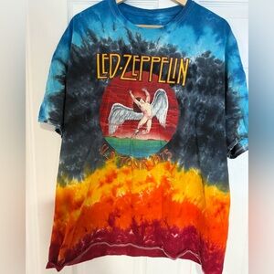 Vintage Led Zeppelin Tie-Dye Men's Short Sleeve Tee 2XL